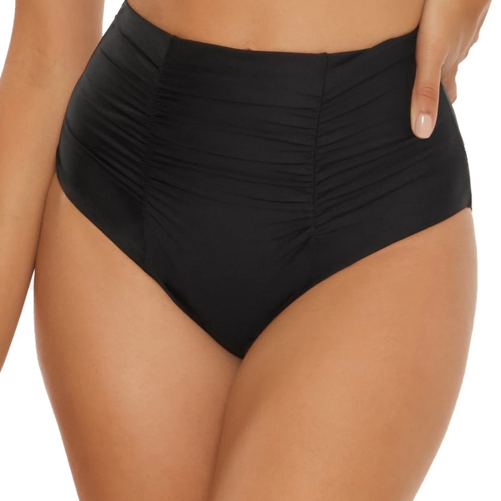 NWOT! BECCA Black Vintage High-Waisted Bikini Bottoms